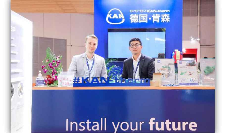 European manufacturer exhibiting at a trade fair in China